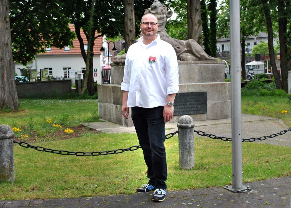 Wolfgang Lensing bei der Kilian-Schützengilde Schermbeck