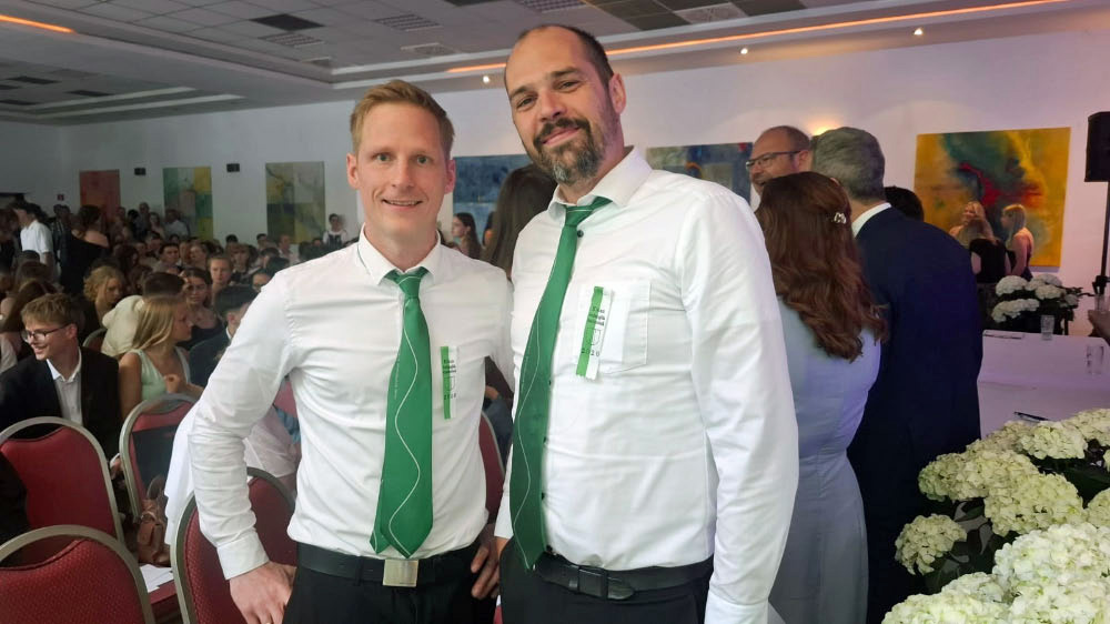 Verleihung des Kilianpreises bei der Entlassfeier des Jahrgangs 10 der Gesamtschule Schermbeck.