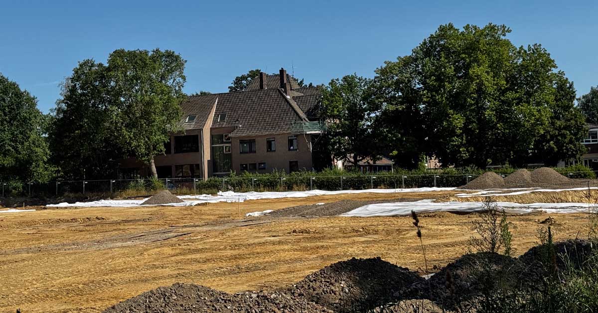 Baustelle neue Grunschule in Schermbeck
