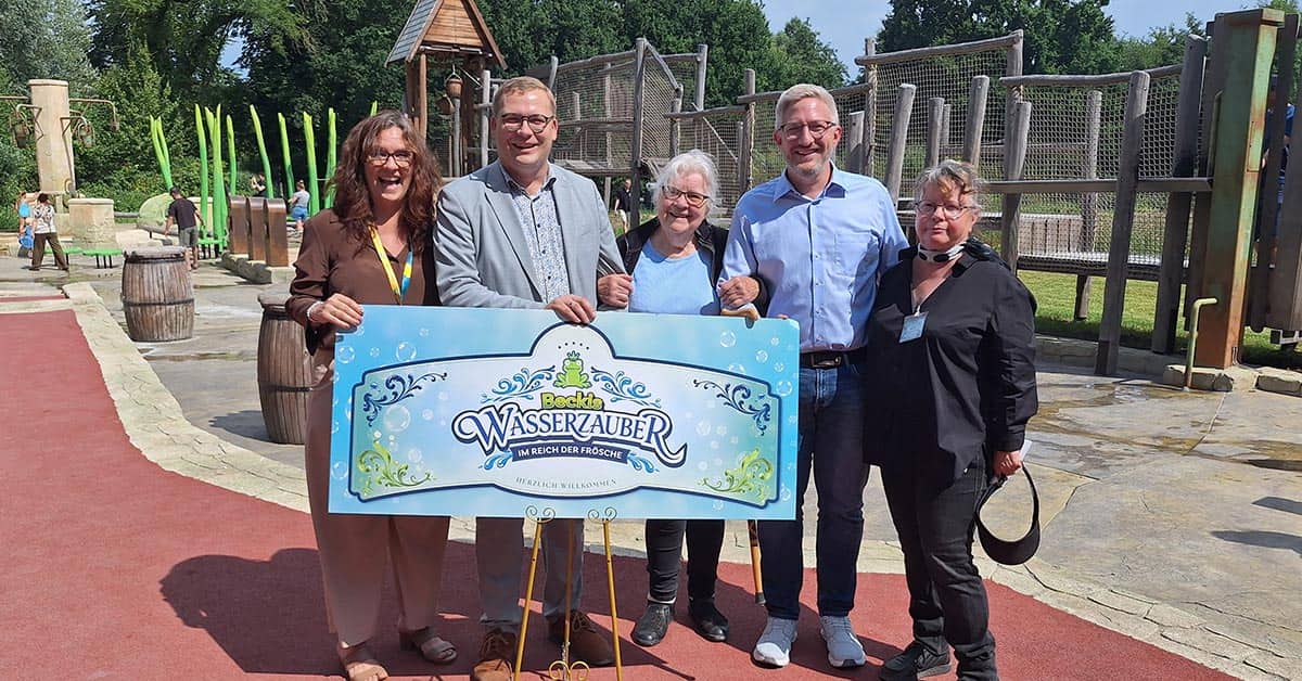 Schloss Beck Eröffnung Wasserspielplatz Beckis Wasserzauber