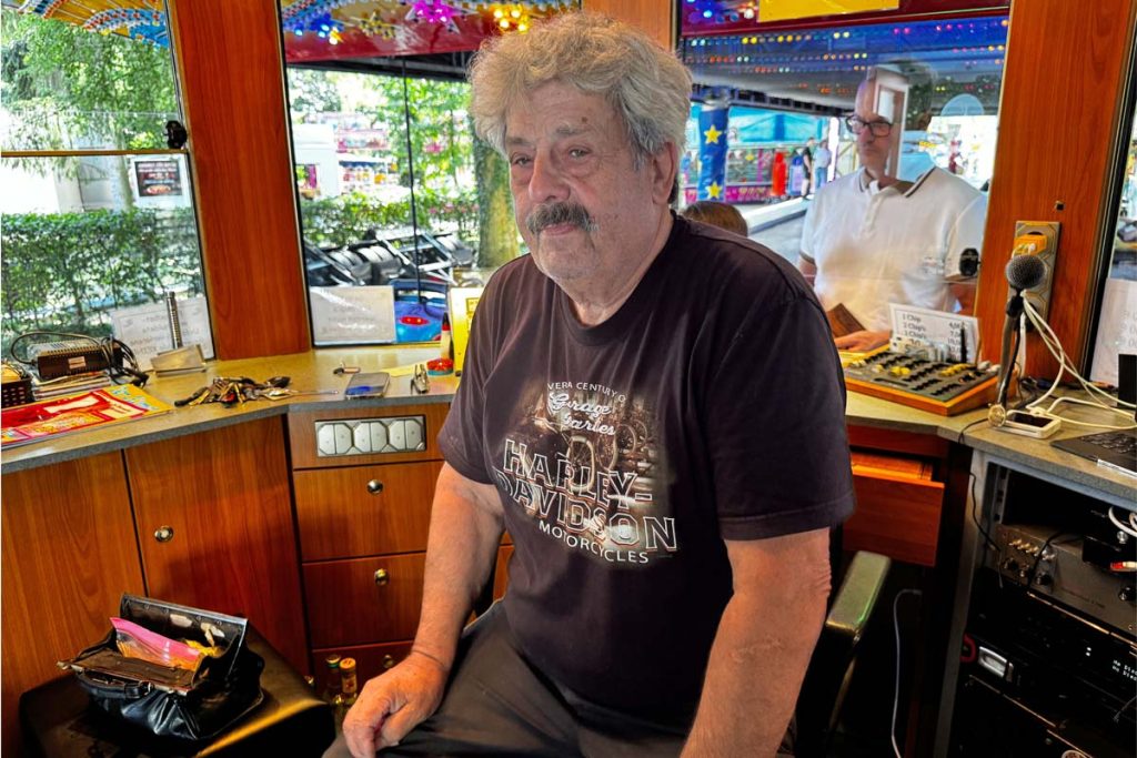 Walter Hanowski am Autoscooter