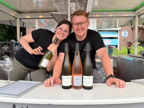 Winzer Philipp Espenscheid.Somme auf dem Weinfest in Schermbeck
